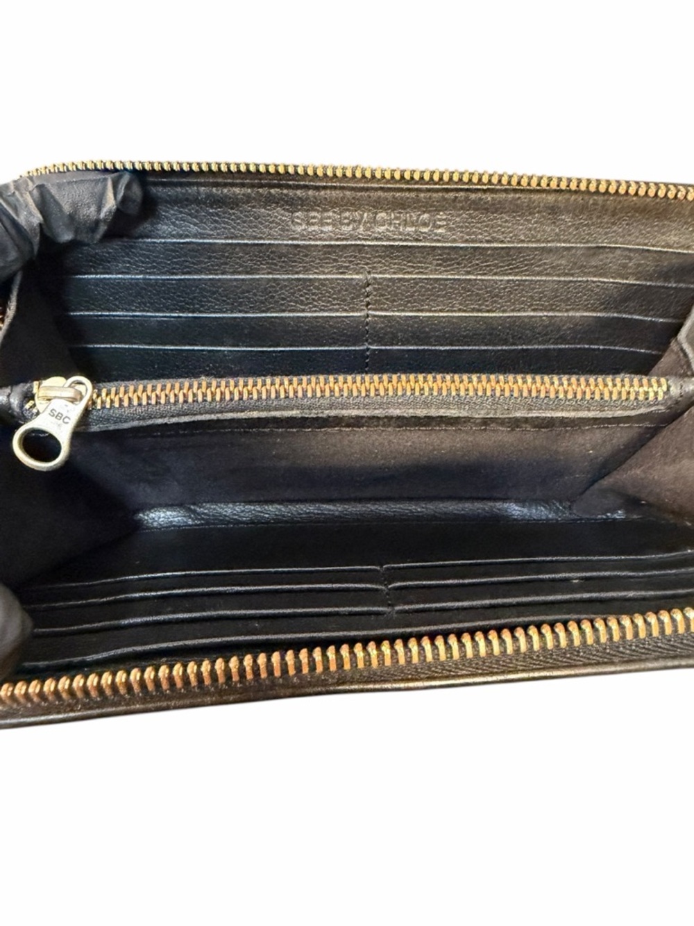 See By Chloe Zip Around Black Leather Wallet (A221) - Picture 9 of 12